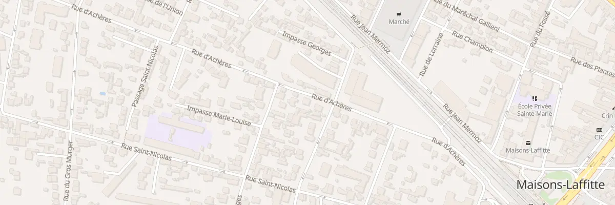 Plan du 51 Rue d’Achères à Maisons-Laffitte