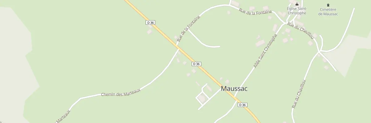 Plan du 6 Av de la Mairie à Maussac