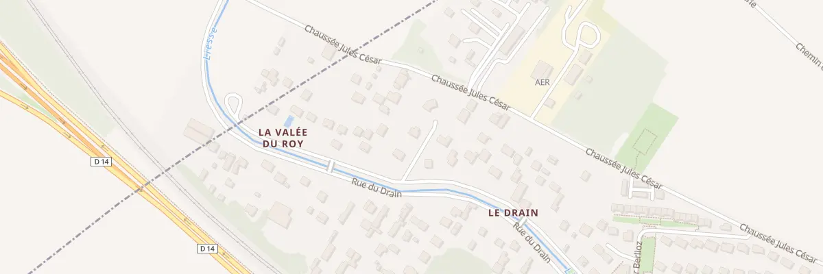 Plan du 84T Rue du Drain à Pierrelaye