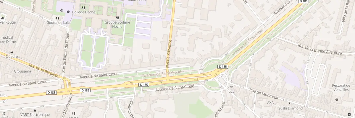 Plan du 89 Av de Saint-Cloud à Versailles
