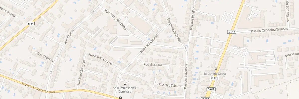 Plan du 23 Rue Paul Claudel à Albi