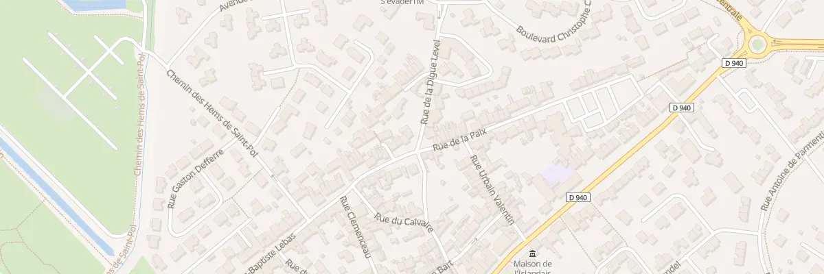Plan du 189 Rue Jean-Baptiste Lebas à Gravelines