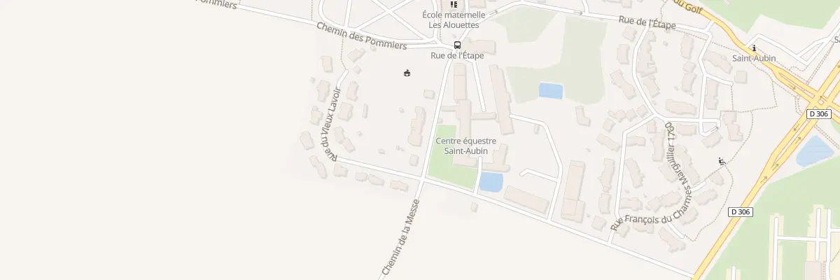 Plan du 8 Rue du Clocher à Saint-Aubin