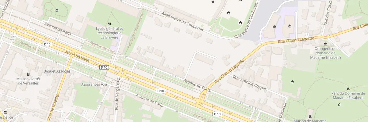 Plan du 49 Av de Paris à Versailles
