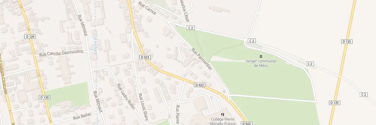 Plan du 16 Rue Parmentier à Méru
