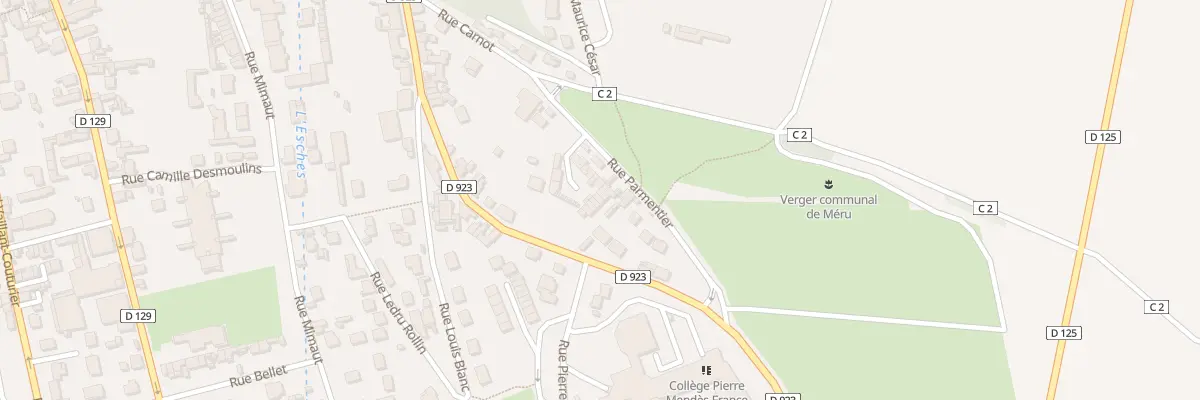 Plan du 18 Rue Parmentier à Méru