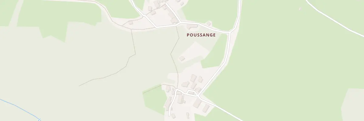Plan du 6000 Poussanges à Clugnat