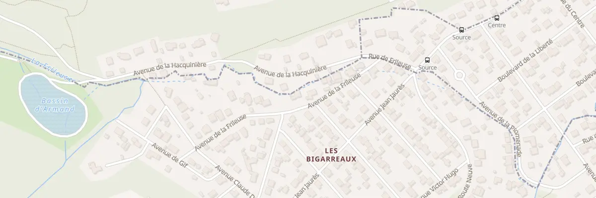 Plan du 13B Av de la Frileuse à Gometz-le-Châtel