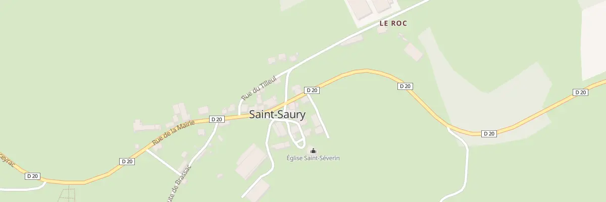 Plan du 6 Rue de la Mairie à Saint-Saury