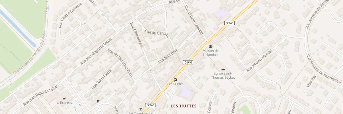 Plan du 38 Rue Jean Bart à Gravelines