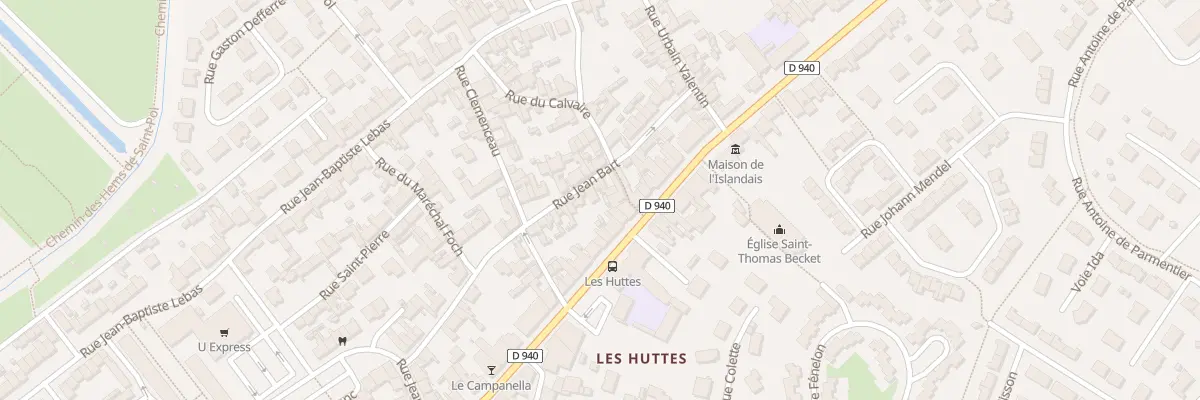 Plan du 36 Rue Jean Bart à Gravelines
