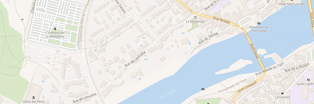 Plan du 23 Rue de Lamothe à Albi