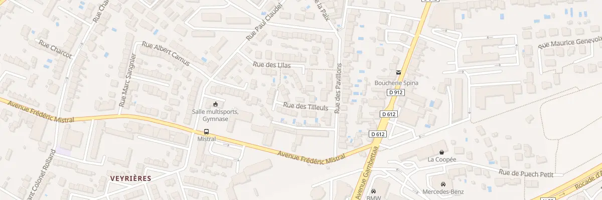 Plan du 8 Rue des Tilleuls à Albi