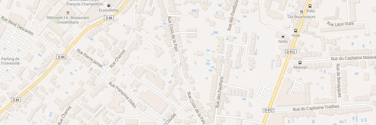 Plan du 53 Rue Croix de la Paix à Albi