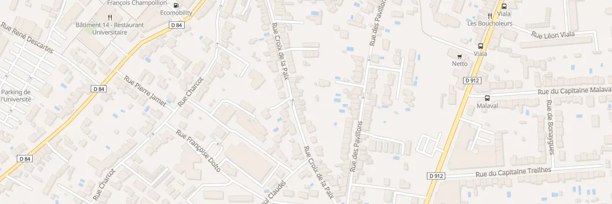 Plan du 55 Rue Croix de la Paix à Albi