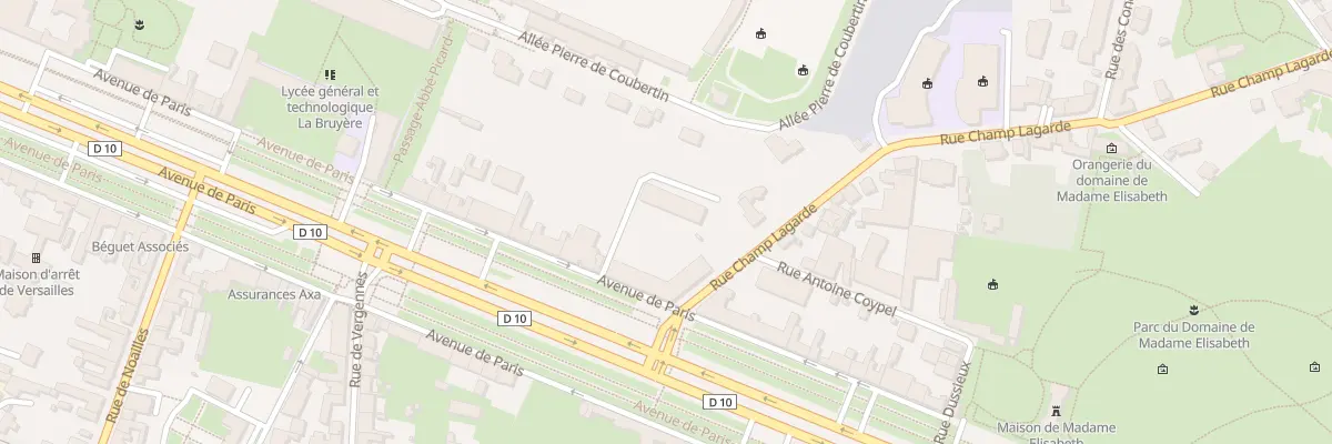 Plan du 53 Av de Paris à Versailles