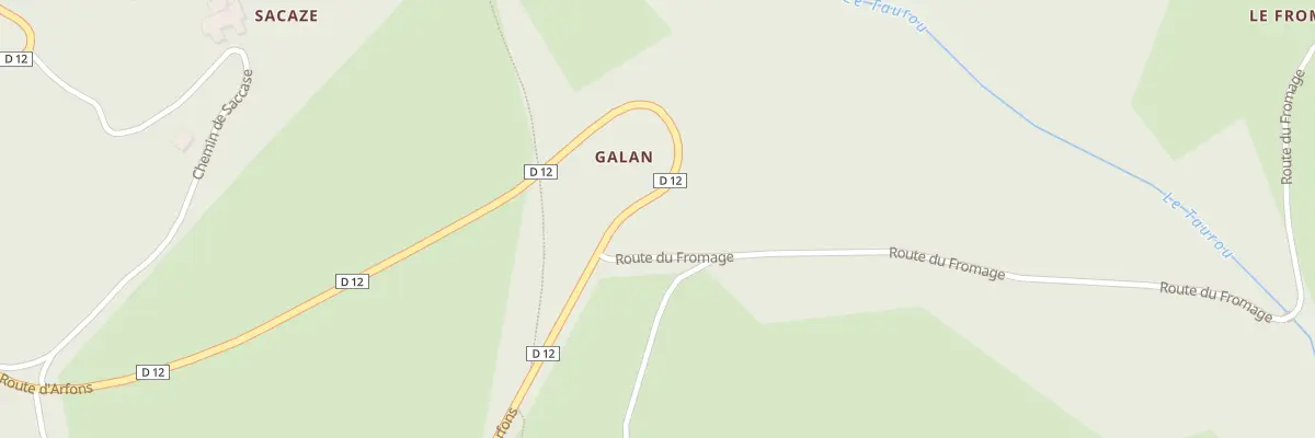 Plan du 5587 Galan à Dourgne