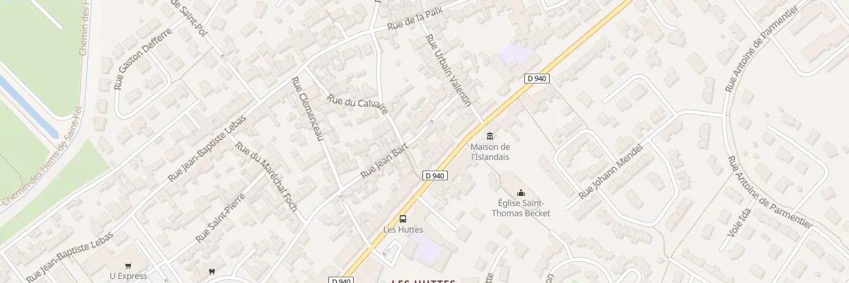 Plan du 42 Rue Jean Bart à Gravelines
