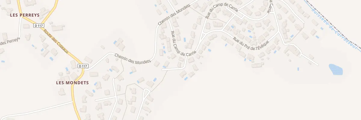 Plan du 45 Rue du Camp de Carrié à Saliès