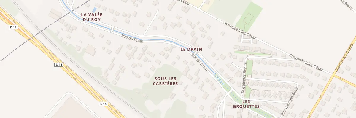 Plan du 77 Rue du Drain à Pierrelaye