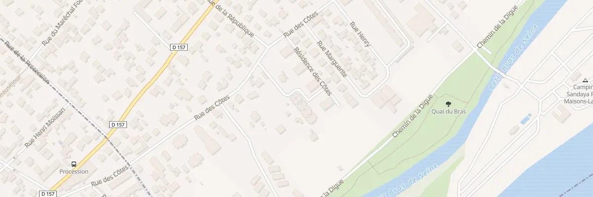 Plan du 87 Rue des Côtes à Maisons-Laffitte