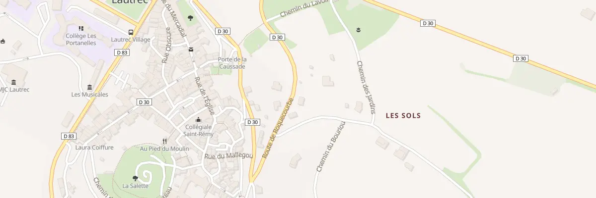 Plan du 2 Che des Sols à Lautrec