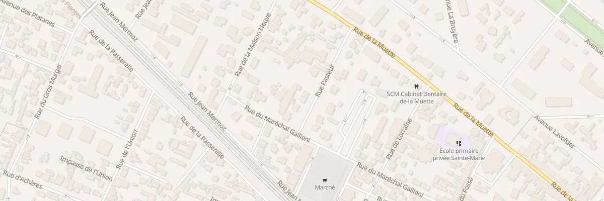Plan du 5 Rue Pasteur à Maisons-Laffitte