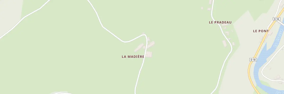 Plan du 2 La Madière à Alleyrat