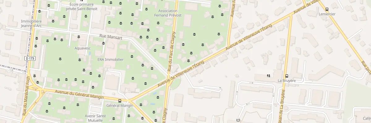 Plan du 9 Av de Villeneuve l’Etang à Versailles