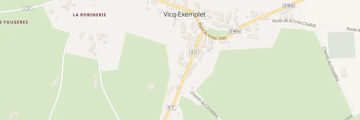 Plan du 5117 Le Bourg à Vicq-Exemplet