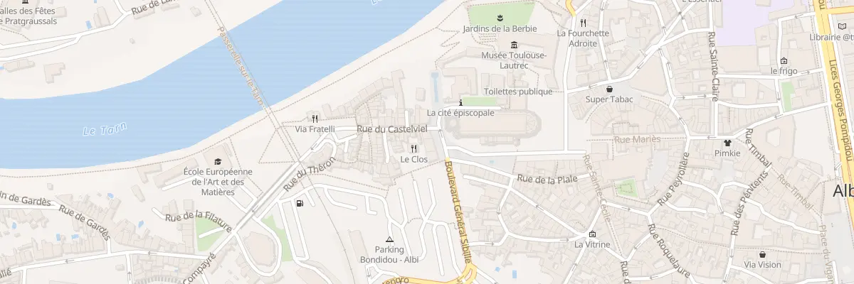 Plan du 1B Rue du Castelviel à Albi