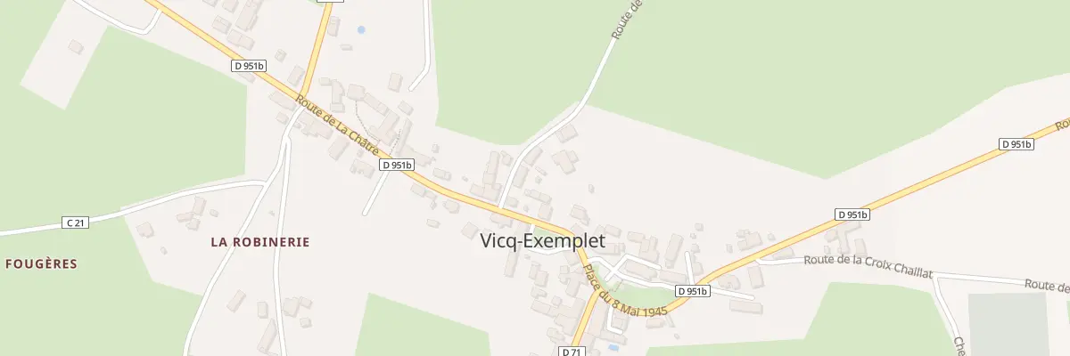 Plan du 5013 Le Bourg à Vicq-Exemplet