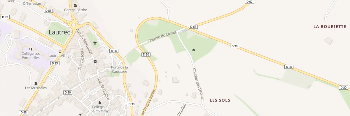 Plan du 7 Che des Jardins à Lautrec