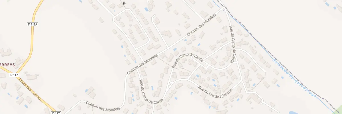 Plan du 36 Rue du Camp de Carrié à Saliès