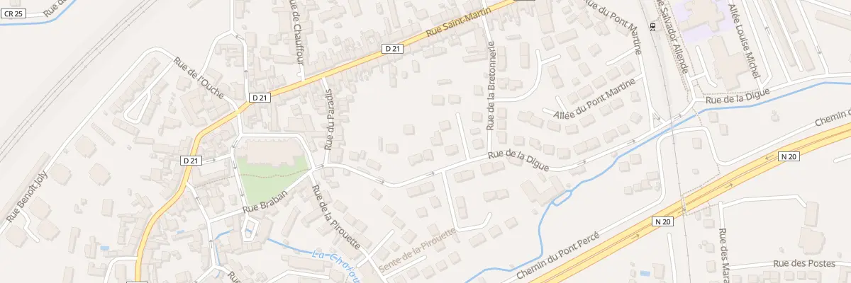 Plan du 30B Rue de la Digue à Étampes
