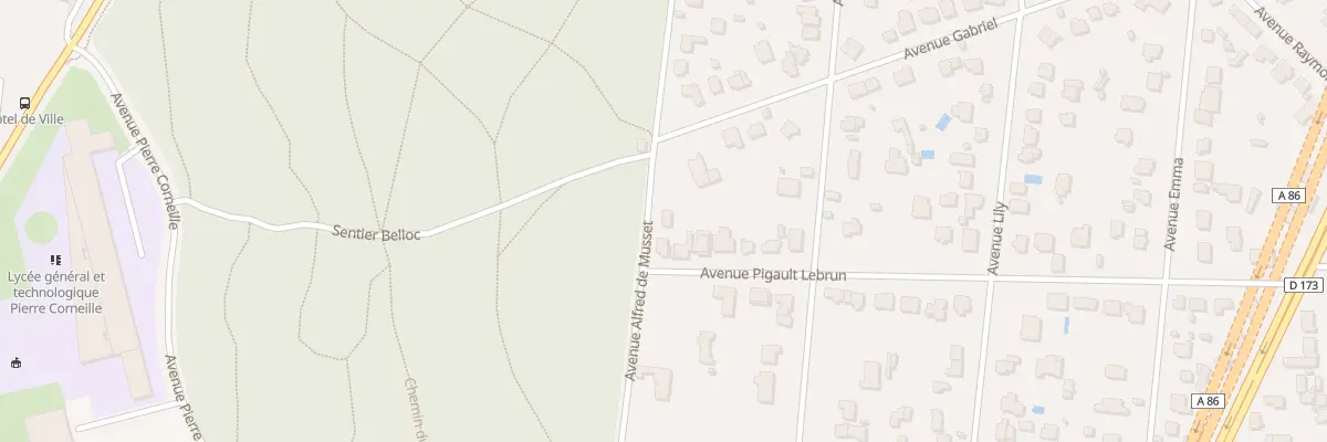 Plan du 23 Av des Suisses à La Celle-Saint-Cloud