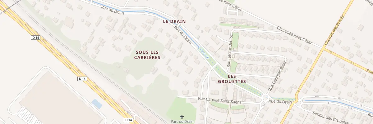 Plan du 61 Rue du Drain à Pierrelaye