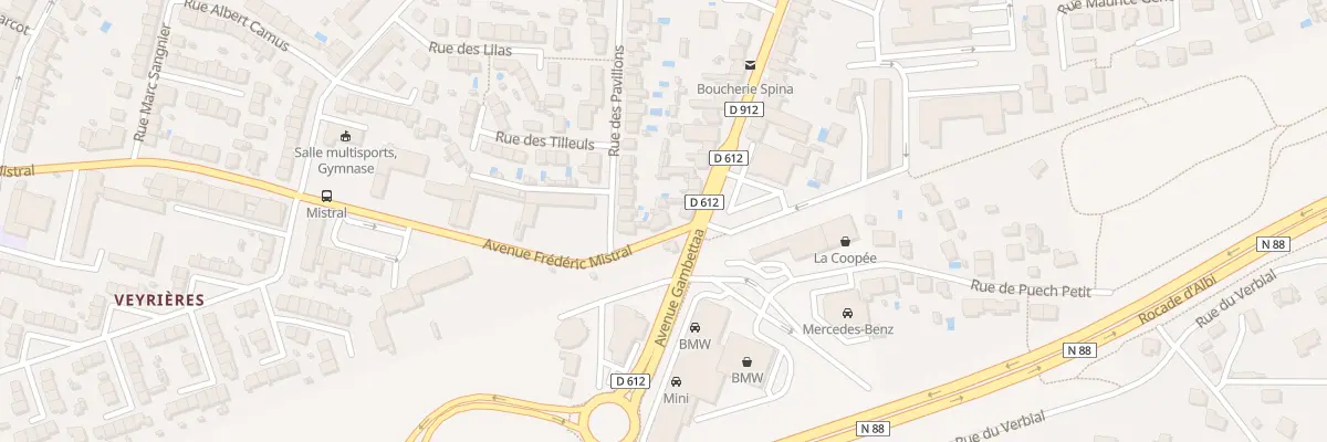 Plan du 145 Rue des Pavillons à Albi