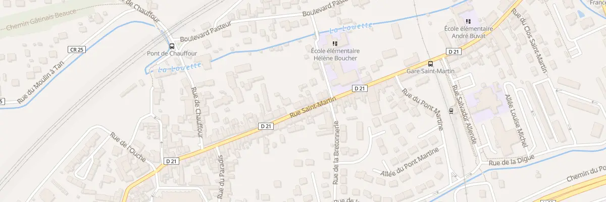 Plan du 38 Rue Saint-Martin à Étampes