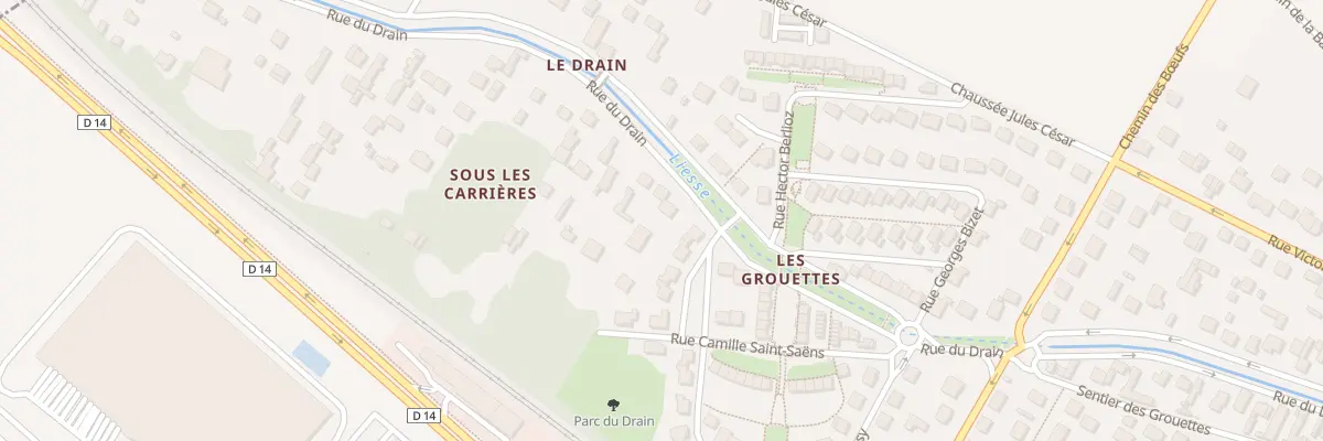 Plan du 57 Rue du Drain à Pierrelaye
