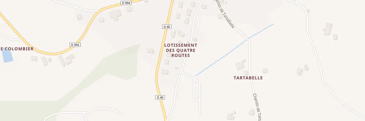 Plan du 1 Lot des Quatre Routes à Asprières