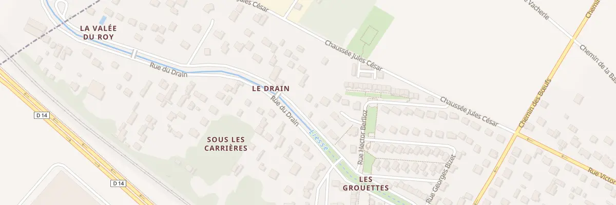 Plan du 60 Rue du Drain à Pierrelaye