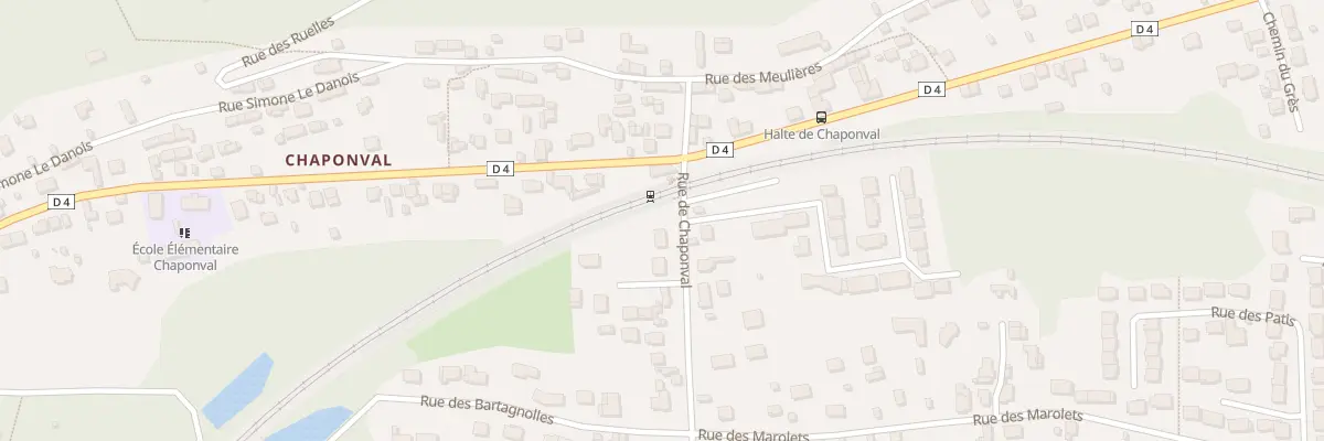 Plan du 17 Rue de Chaponval à Auvers-sur-Oise