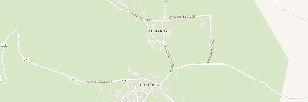 Plan du 5121 Teulieres au Bas Ségala