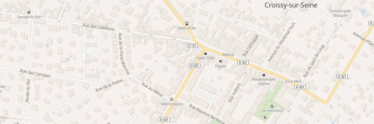 Plan du 1T Rue de la Plaine à Croissy-sur-Seine