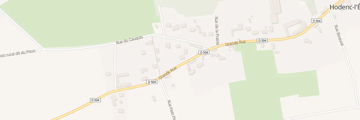 Plan du 13 Gr Grande Rue à Hodenc-l’Évêque