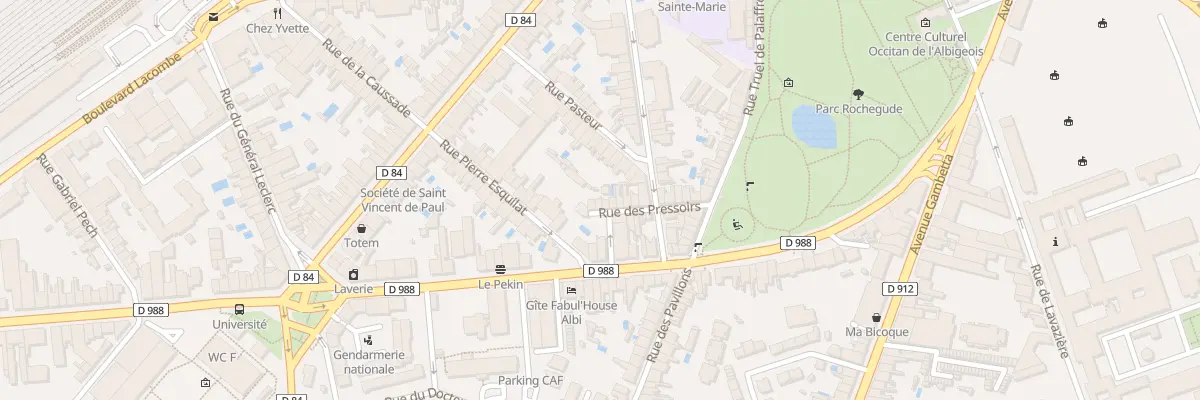 Plan du 22 Rue des Pressoirs à Albi