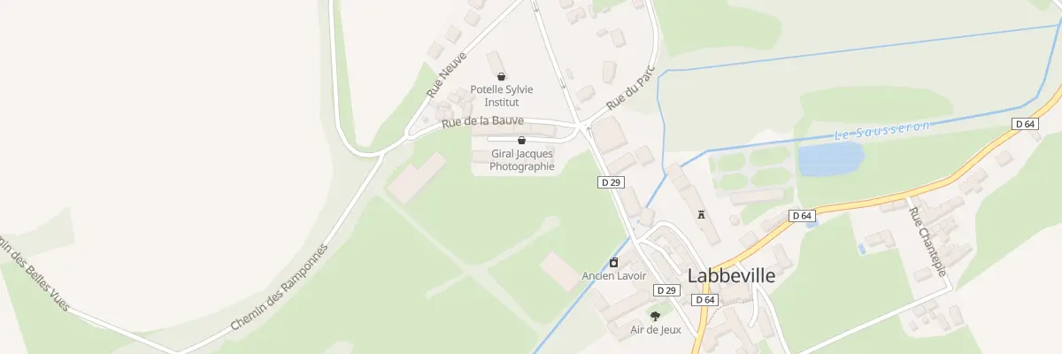 Plan du 1 Rue de la Bauve à Labbeville