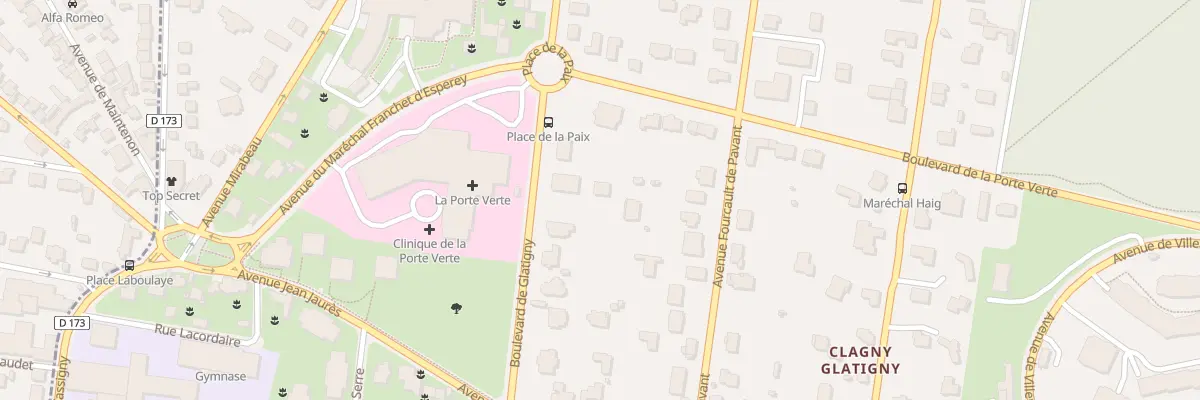 Plan du 16 Bd de Glatigny à Versailles