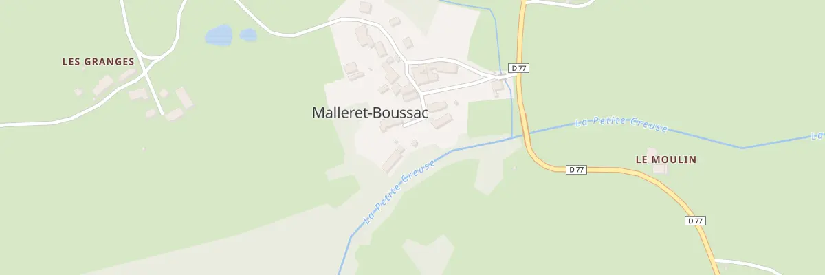 Plan du 5 Le Bourg à Malleret-Boussac